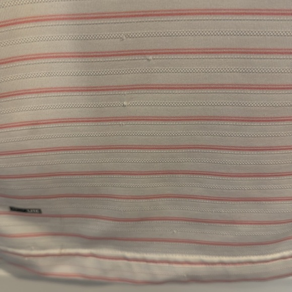 Adidas Climalite Pink White Stripe Embroidered Crofton Country Club Golf Shirt - Picture 11 of 12